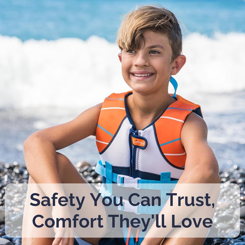 Limmys Premium Kids Swim Vest – Toddler Swim Jacket and Buoyancy Swimming Aid – Modern Design Swimming Vest for Boys and Girls – Innovative Safety-First Features - Image 3